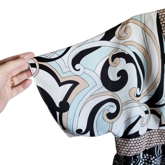 Daisy Fuentes Blouse Baby Doll Style Abstract   PXL - Picture 4 of 15